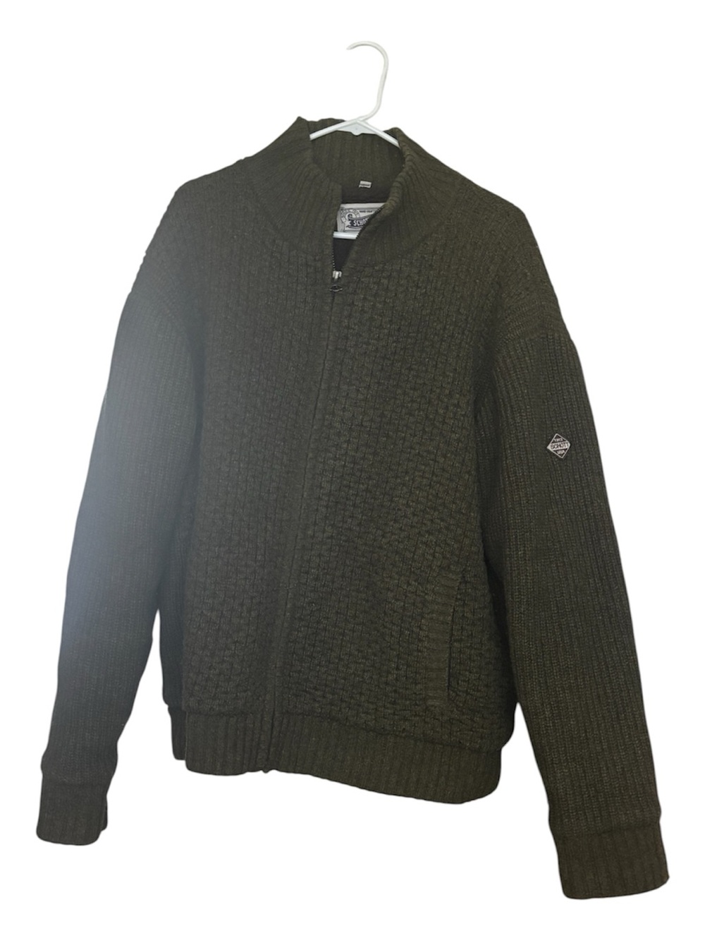 Schott NYC Fleece Lined Sweater Jacket.